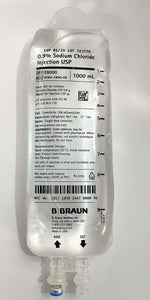 Braun E8000 - 0.9% 1L Normal Saline, per case of 12