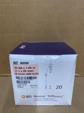 Load image into Gallery viewer, 383592:  BD Nexiva 20GA x 1.00”, priced per case of 80