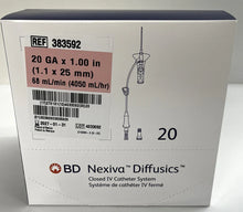 Load image into Gallery viewer, 383592:  BD Nexiva 20GA x 1&quot;, priced per case of 80