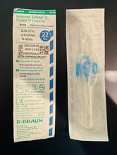 Load image into Gallery viewer, 4251128-02:  Braun Introcan Safety 3 Closed IV Catheter 22GA x 1.00” PUR Winged, priced per box of 50