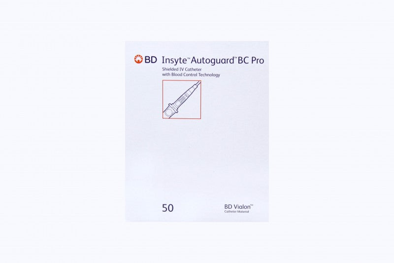 392533:  BD Insyte Autoguard Blood Control Pro 20GA x 1.00”, priced per box of 50