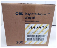 Load image into Gallery viewer, 382612:  BD Insyte Autoguard Blood Control Winged 24GA x 0.75”, priced per case of 200