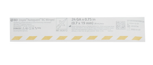 382612:  BD Insyte Autoguard Blood Control Winged 24GA x 0.75”, priced per case of 200