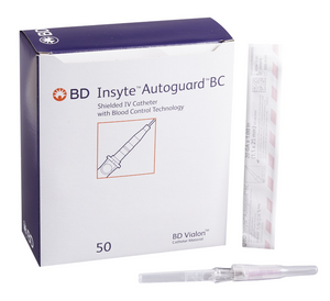382533:  BD Insyte Autoguard Blood Control 20GA x 1”, priced per catheter