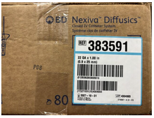 Load image into Gallery viewer, 383591:  BD Nexiva 22GA x 1.00”, priced per case of 80