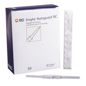 382534:  BD Insyte Autoguard Blood Control 20GA x 1.16”, priced per catheter